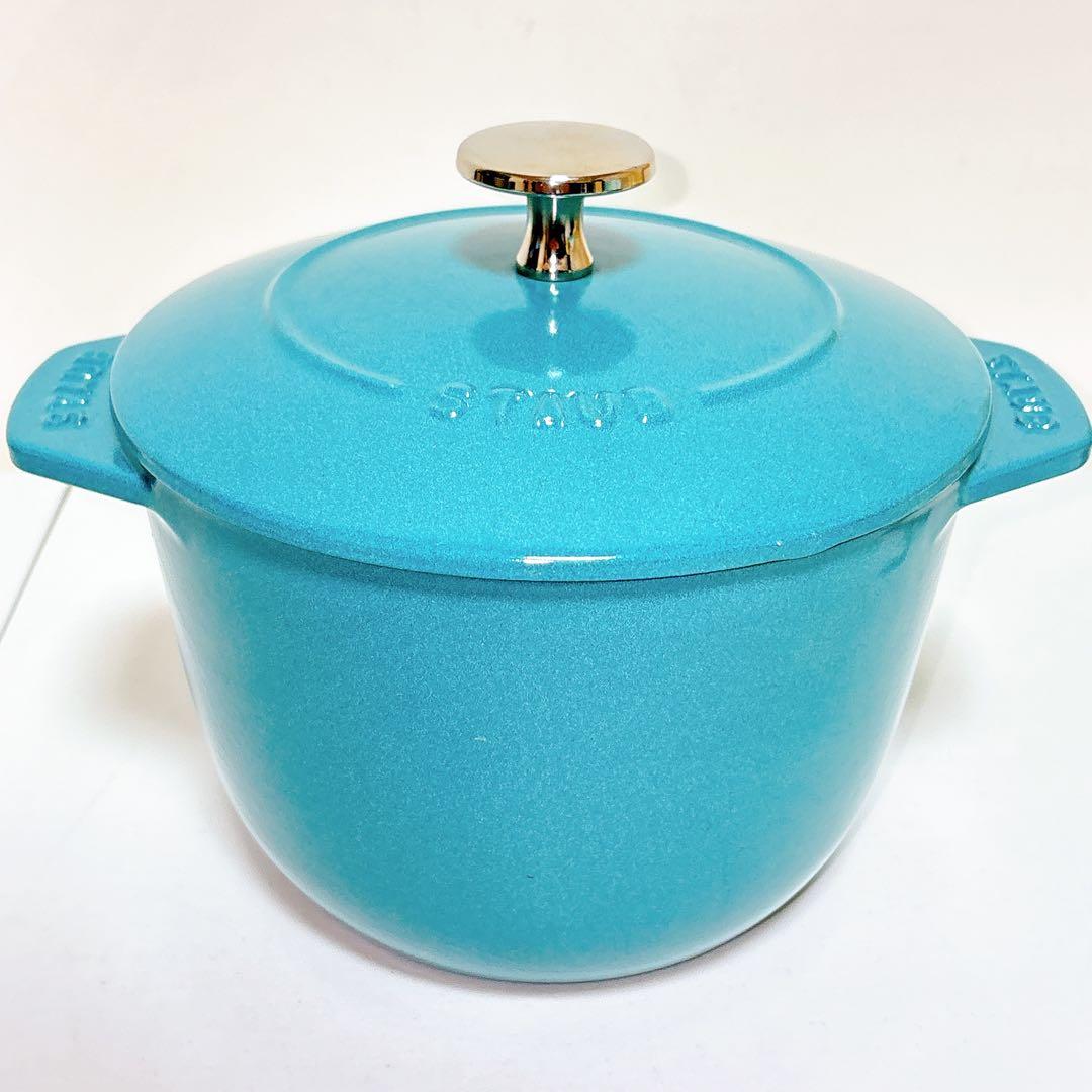 【美品】staub ラ・ココット de GOHAN M ミント