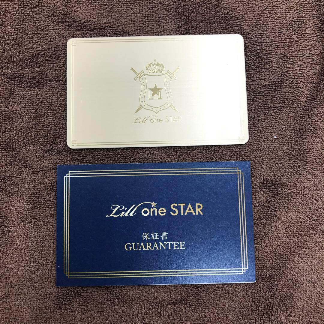 Lill one STAR リルワンスター ネックレス 約50cm ネイビー箱付