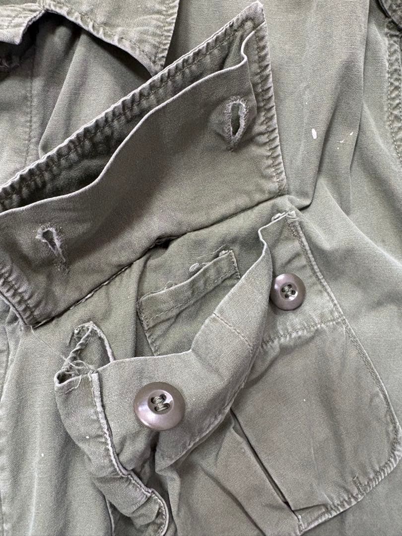 60s ジャングルファティーグジャケット 2nd ノンリップ 実物　古着　米軍