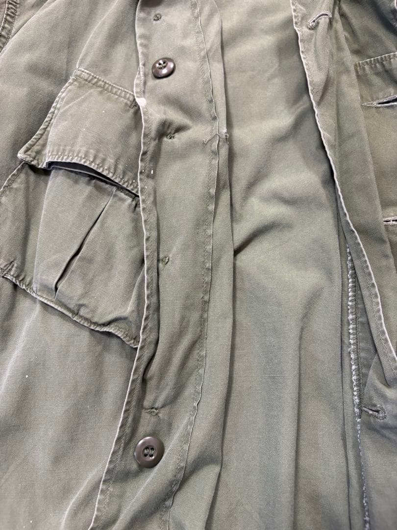 60s ジャングルファティーグジャケット 2nd ノンリップ 実物　古着　米軍