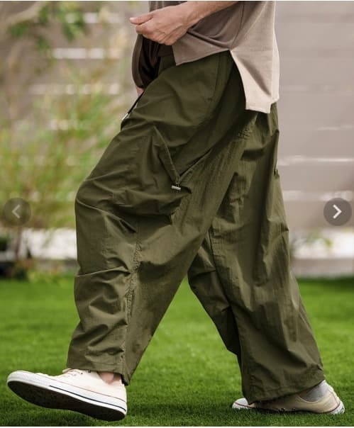 !!!Shigeki Nozawa!!! CAMBIOナイロンカーゴパンツ