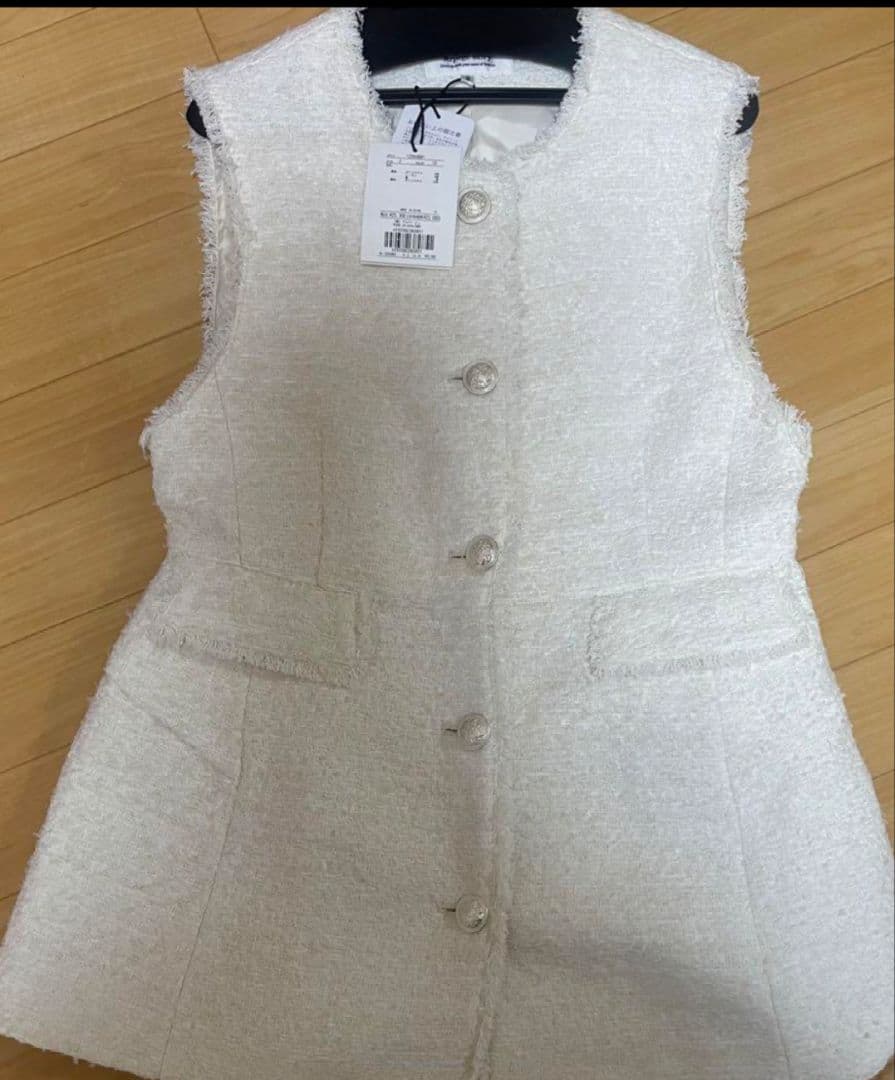 Arpege story ツイードペプラムジレ