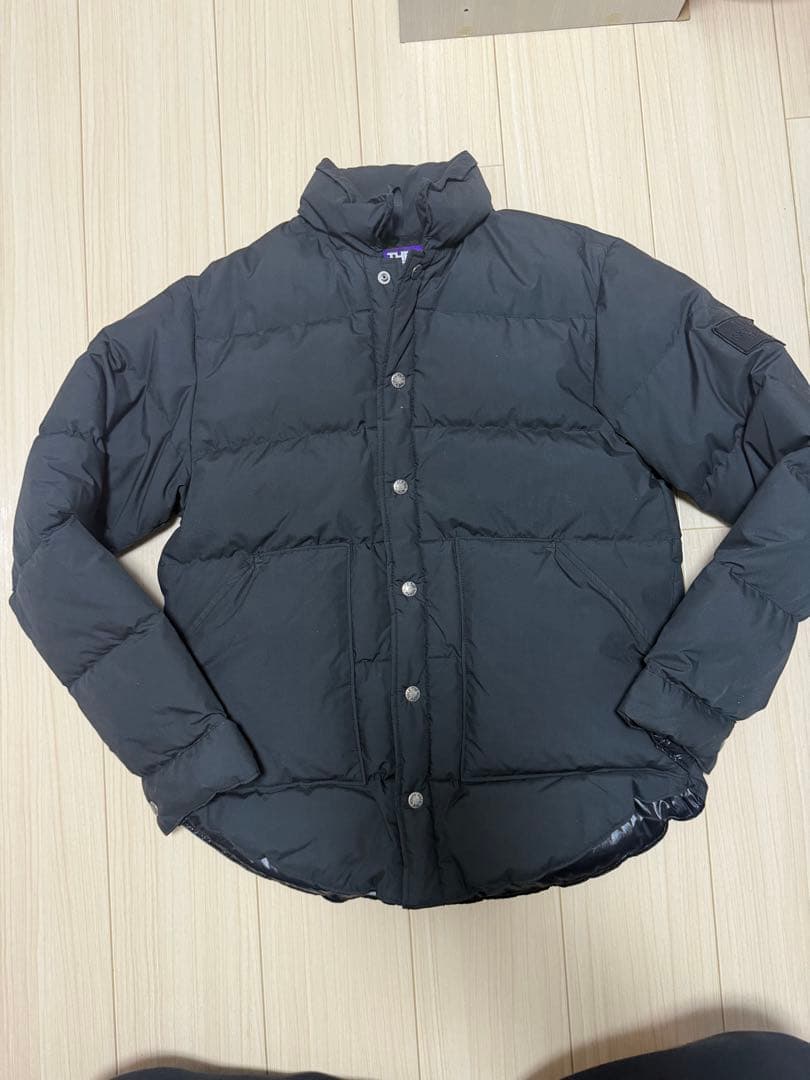 ノースフェイス　パープルレーベル　ブラックダウンジャケット　ダウンシャツ