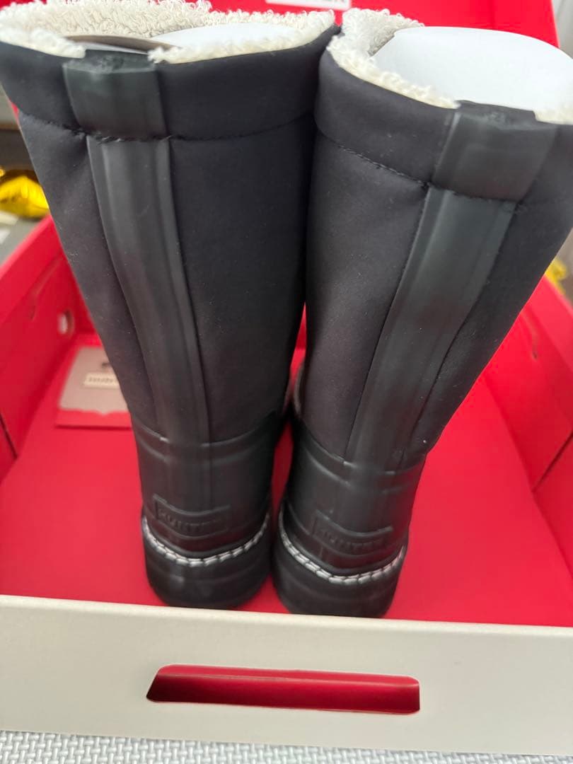 HUNTER ブラック スノーブーツ UK6 25cm