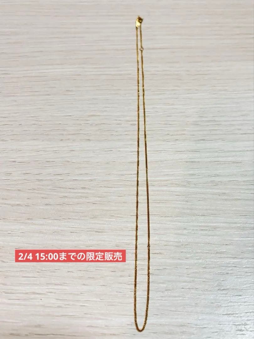 18金刻印有り　ネックレス　40cm
