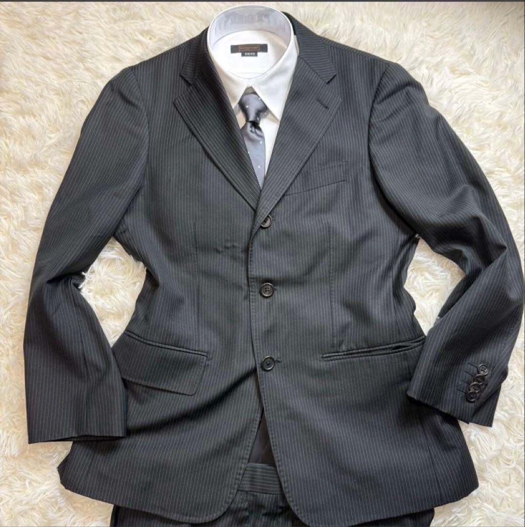 極美品 ポールスミス スーツ セットアップ デルフィノ Super120's M