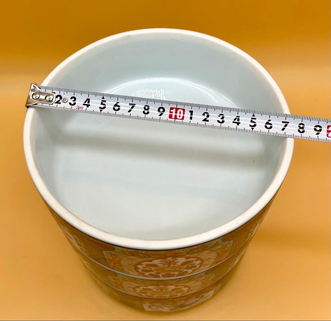 【新品未使用】有田焼 幸楽窯 古伊萬里　色絵山水　金彩 三段重　木箱付き