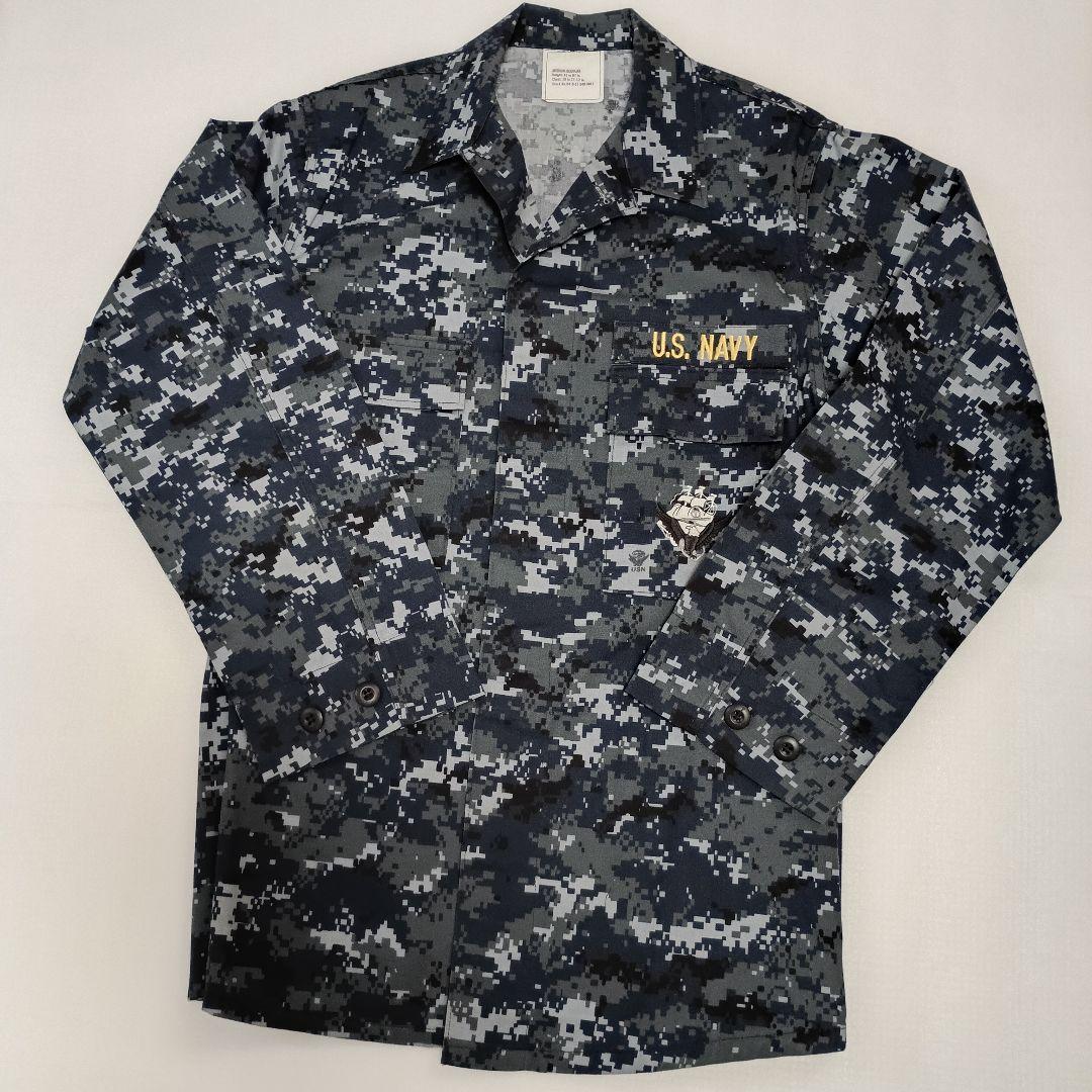 アメリカ海軍　デジタル迷彩　NWU　青色ジャケット
