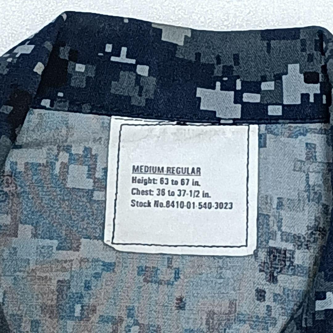 アメリカ海軍　デジタル迷彩　NWU　青色ジャケット