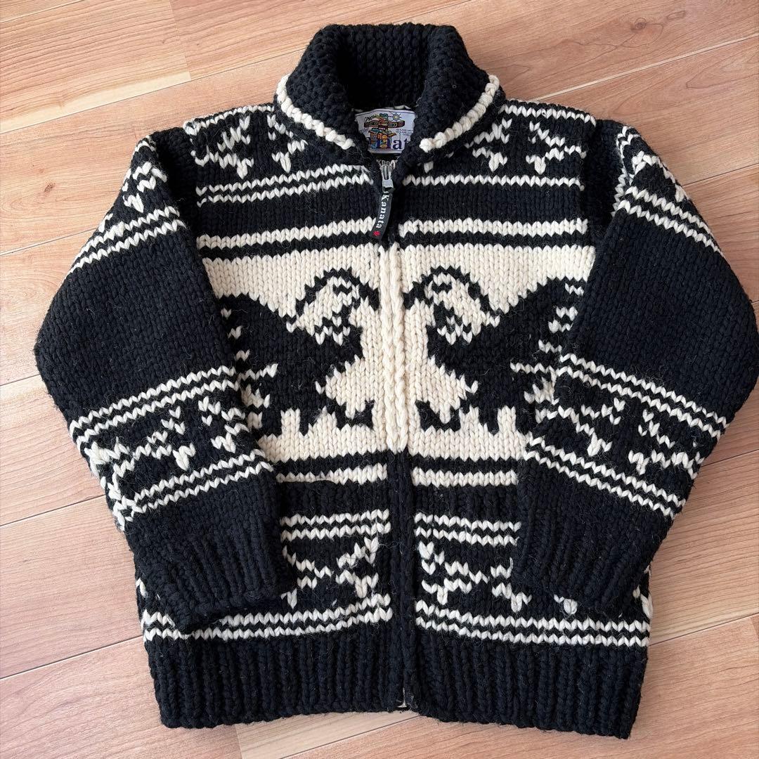 KANATA カウチンニット カナダ製 ブラック