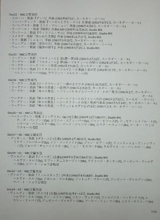 トスカニーニ／コンプリートＲＣＡコレクション（８４ＣＤ＋１ＤＶＤ、未開封）