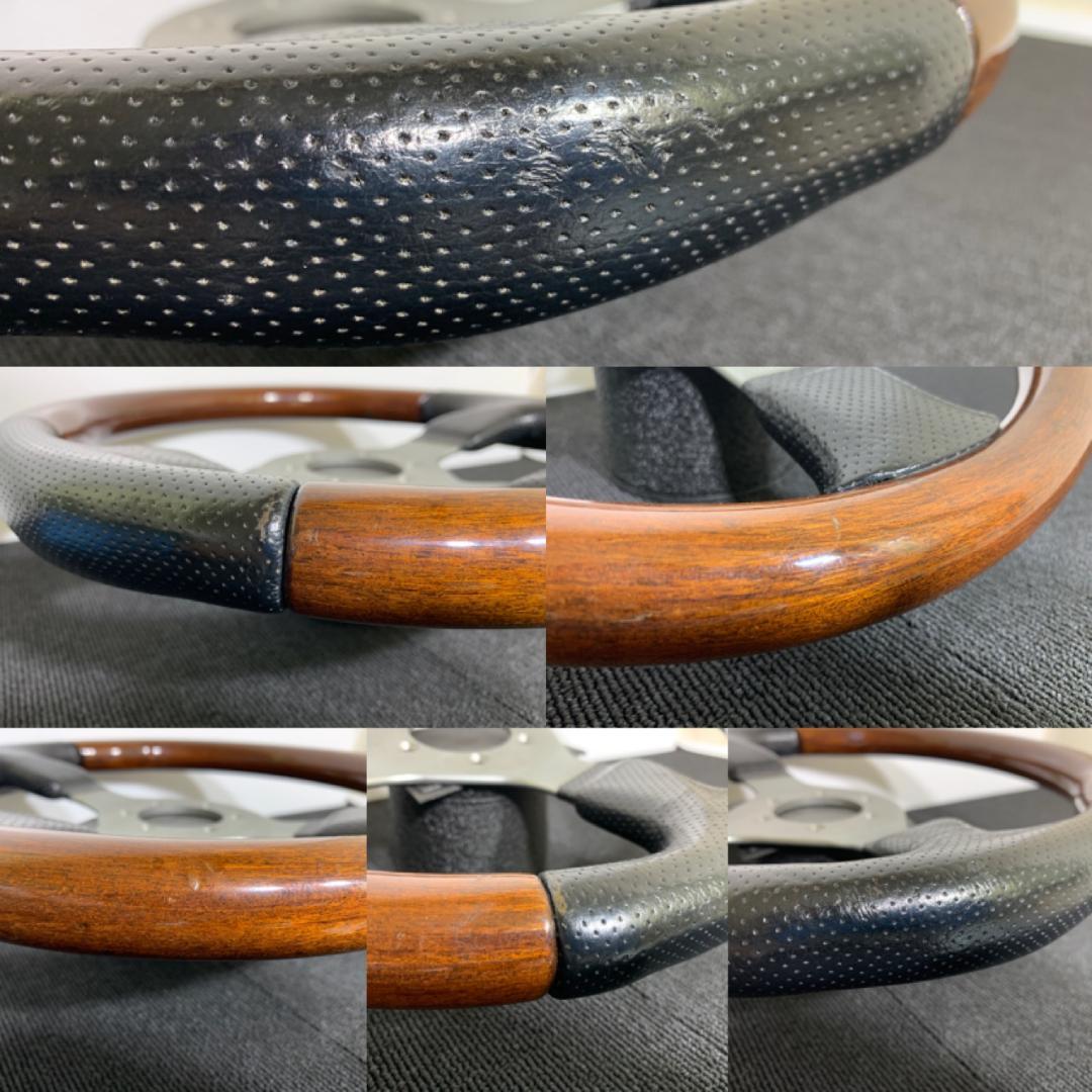 モモ ファイター ホーンボタン＆リング付 レザー＆ウッド 旧車 希少 廃番モデル