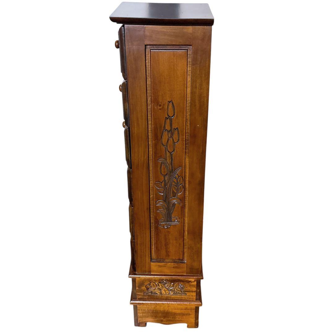 アンティーク風 6段チェスト 木製 レトロ家具 収納タンス おしゃれインテリア