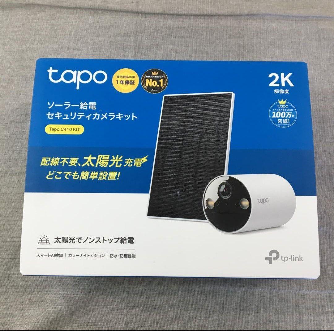 RAN【新品・未使用】Tapo 防犯カメラ 屋外 ソーラー発電 C410