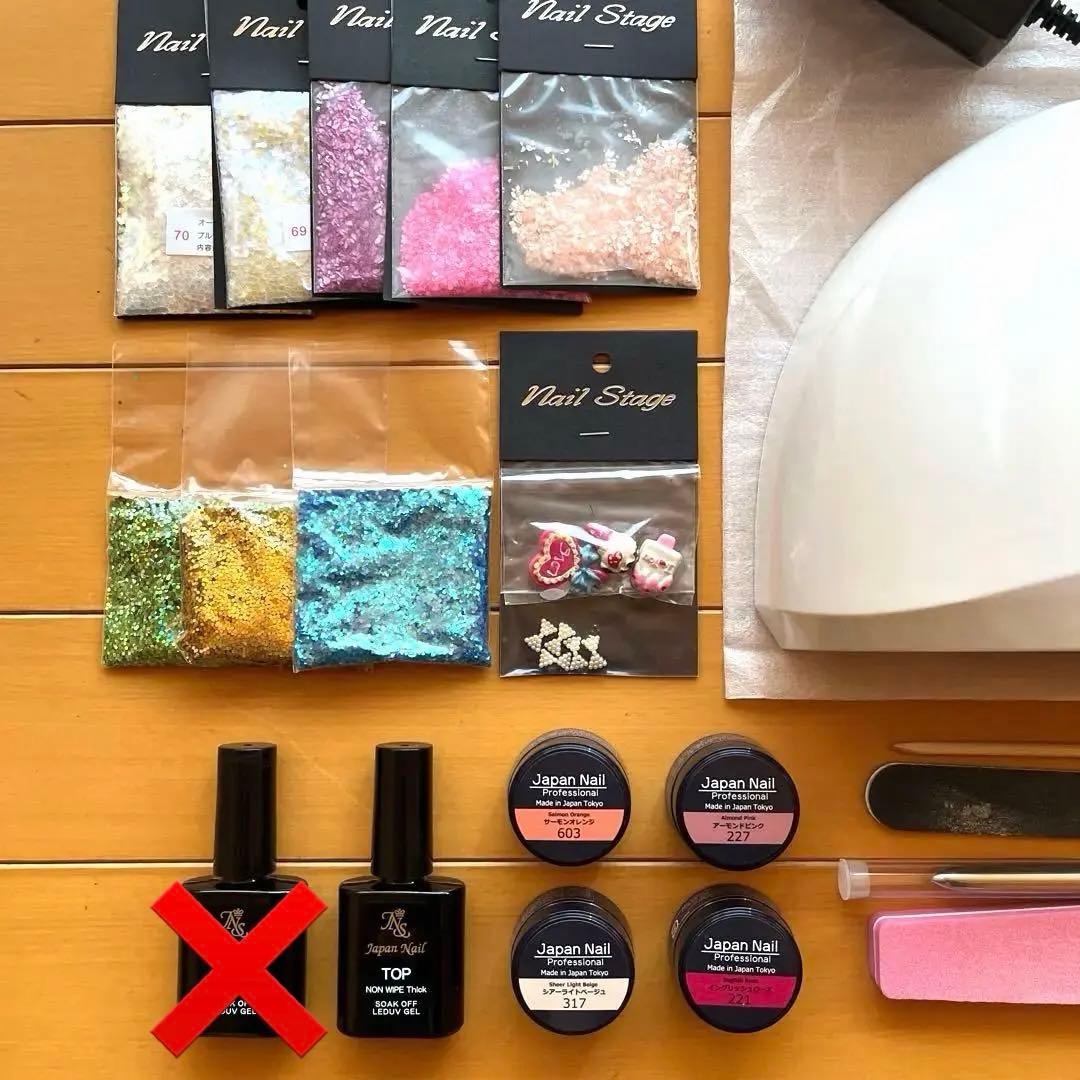 Japan Nail ジェルネイルセット UV/LEDランプ付