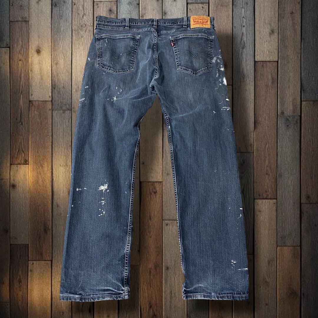 t*m様 Levi'sリーバイス 505 ストレート ペイントデニム ジーンズW