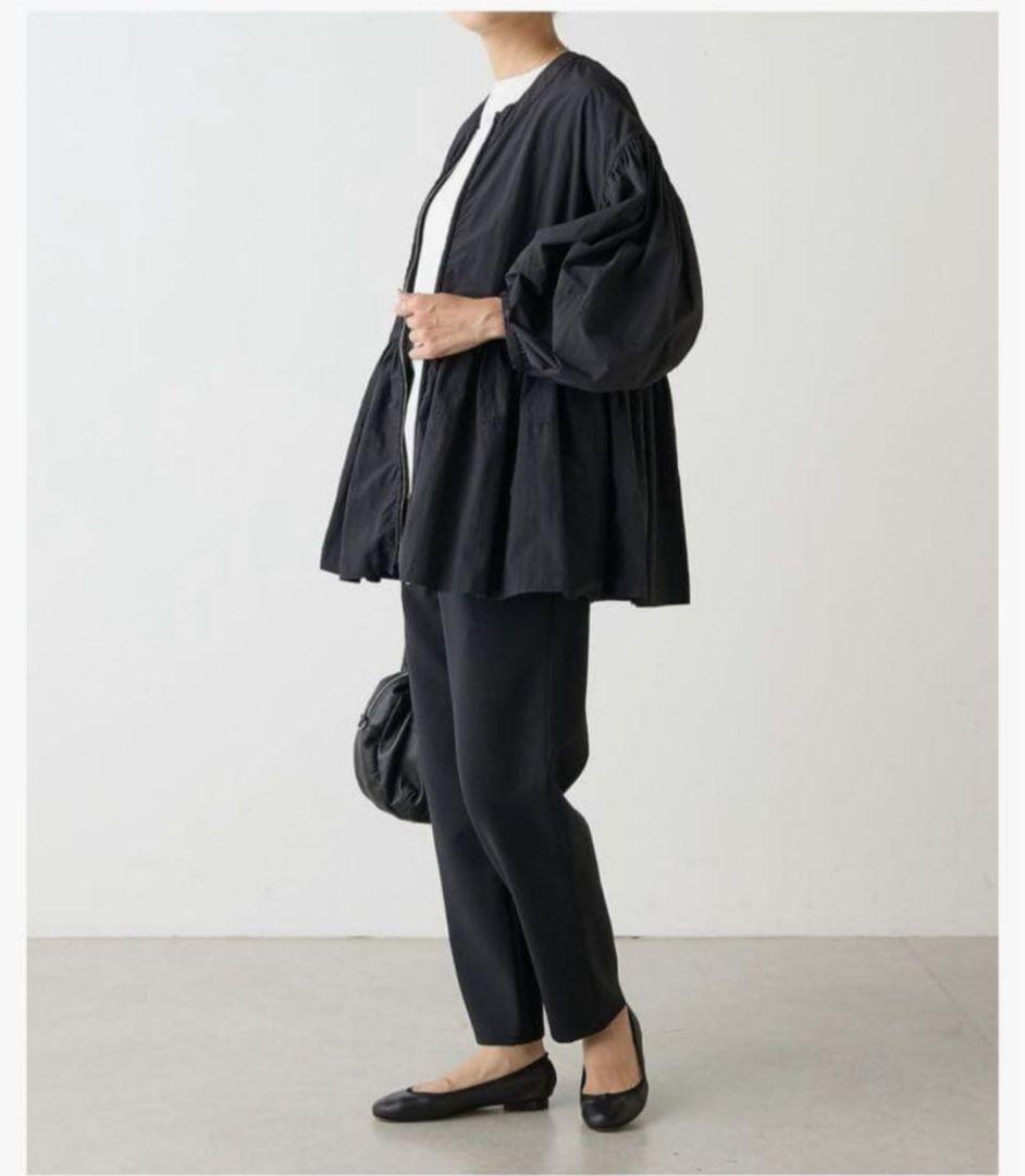 新品 BEARDSLEY ペプラムジップシャツブルゾン