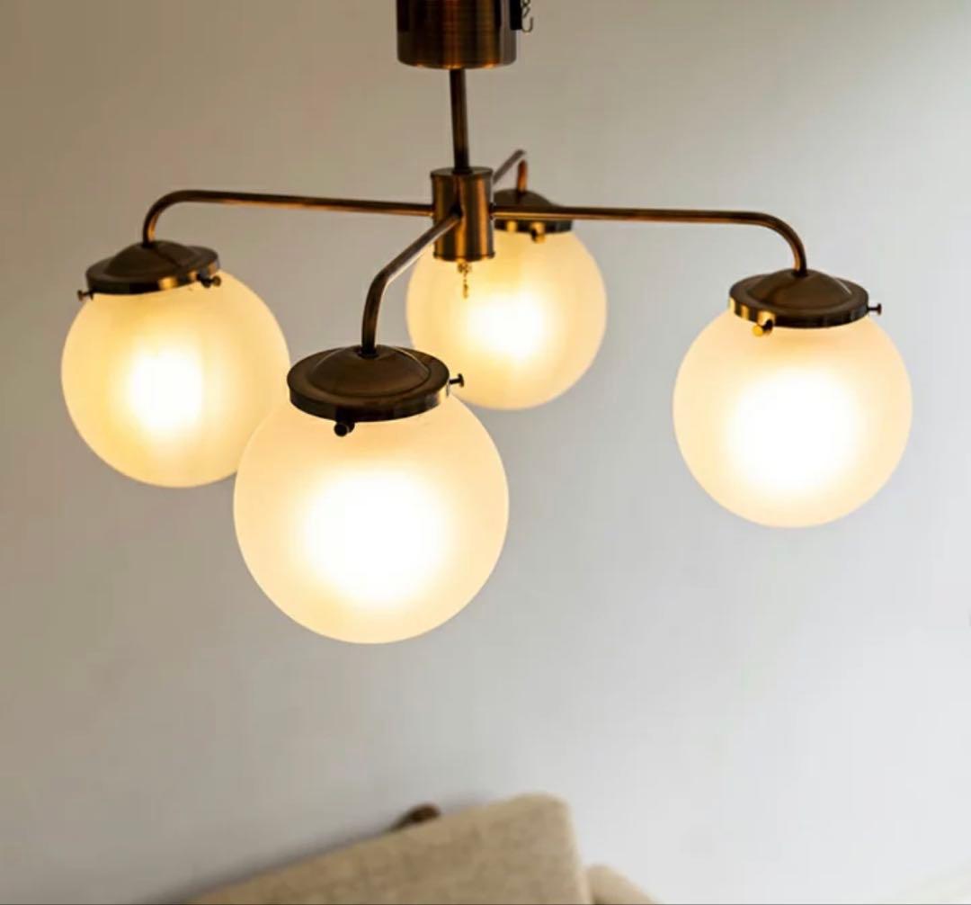 【電球4個付き】4灯シーリングライト カフェ風 北欧