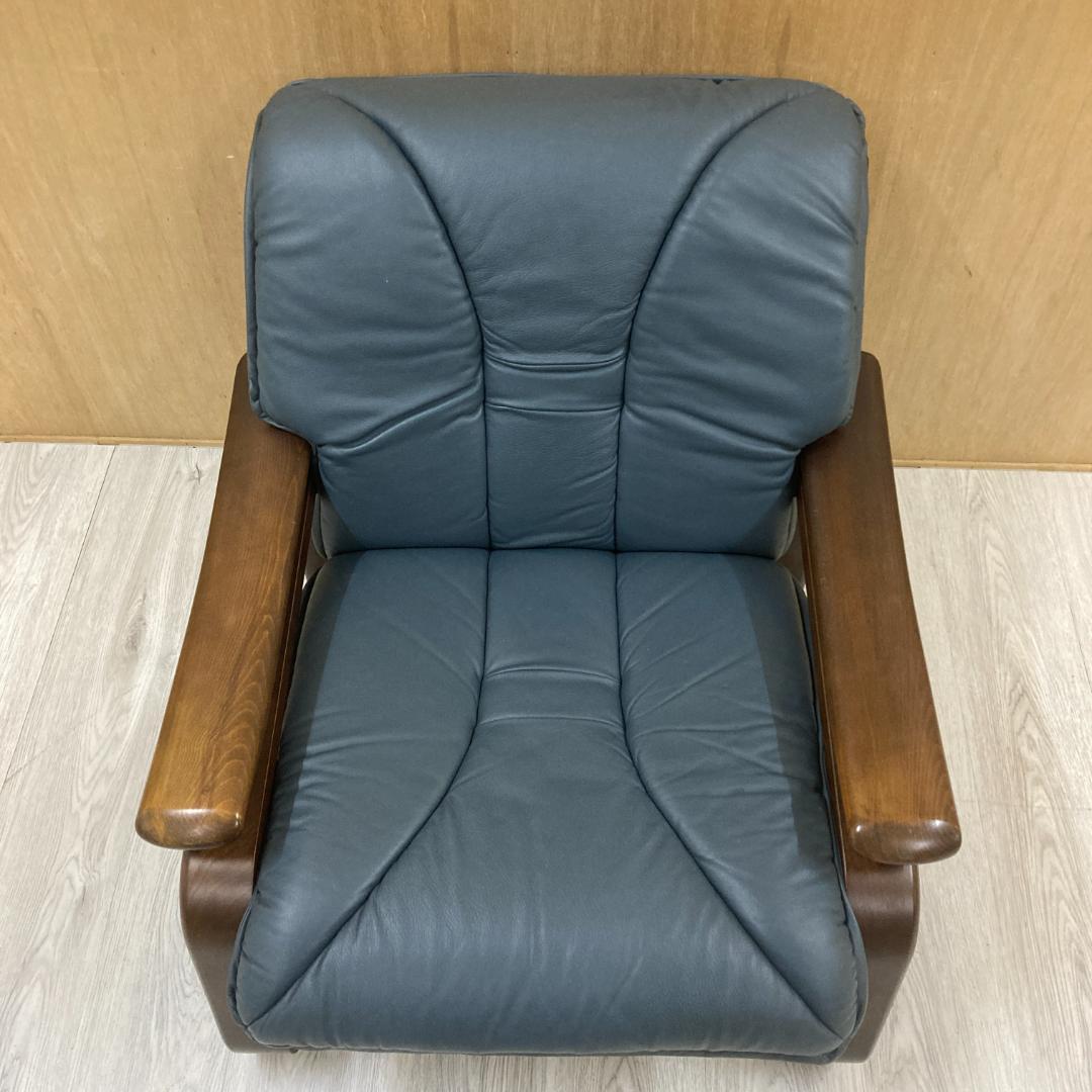 冨士ファニチアFUJI FURNITURE 　本革　1人掛けソファ 1PソファB