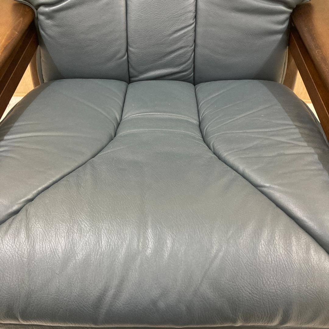 冨士ファニチアFUJI FURNITURE 　本革　1人掛けソファ 1PソファB