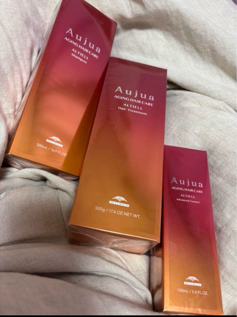 Aujua アルティールシャンプー ヘアトリートメント500g ミルク セット