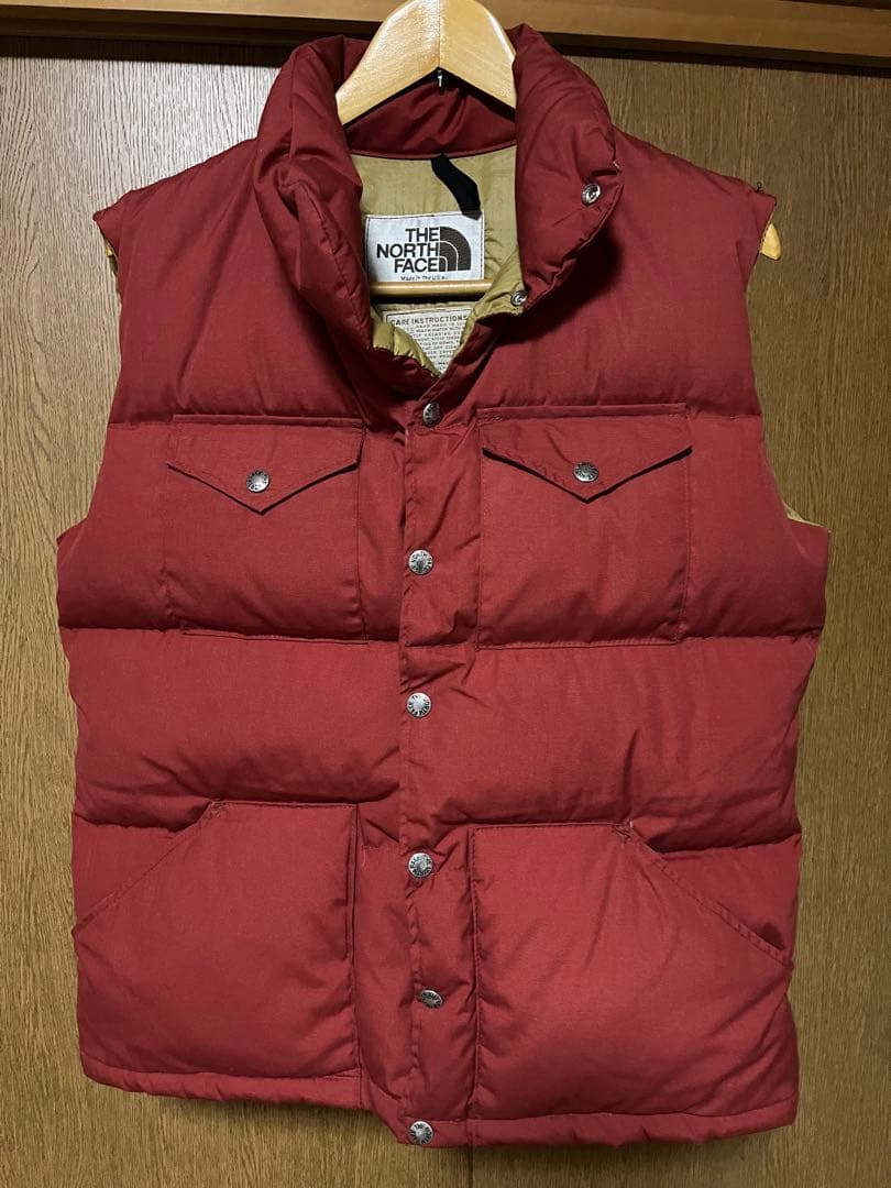 70s 80s 茶タグ　THE NORTH FACE ダウンベスト