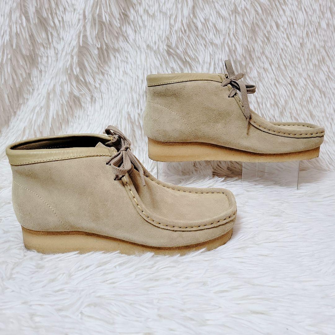 極美品✨クラークス ワラビー ブーツ 天然ゴム クレープソール スウェード