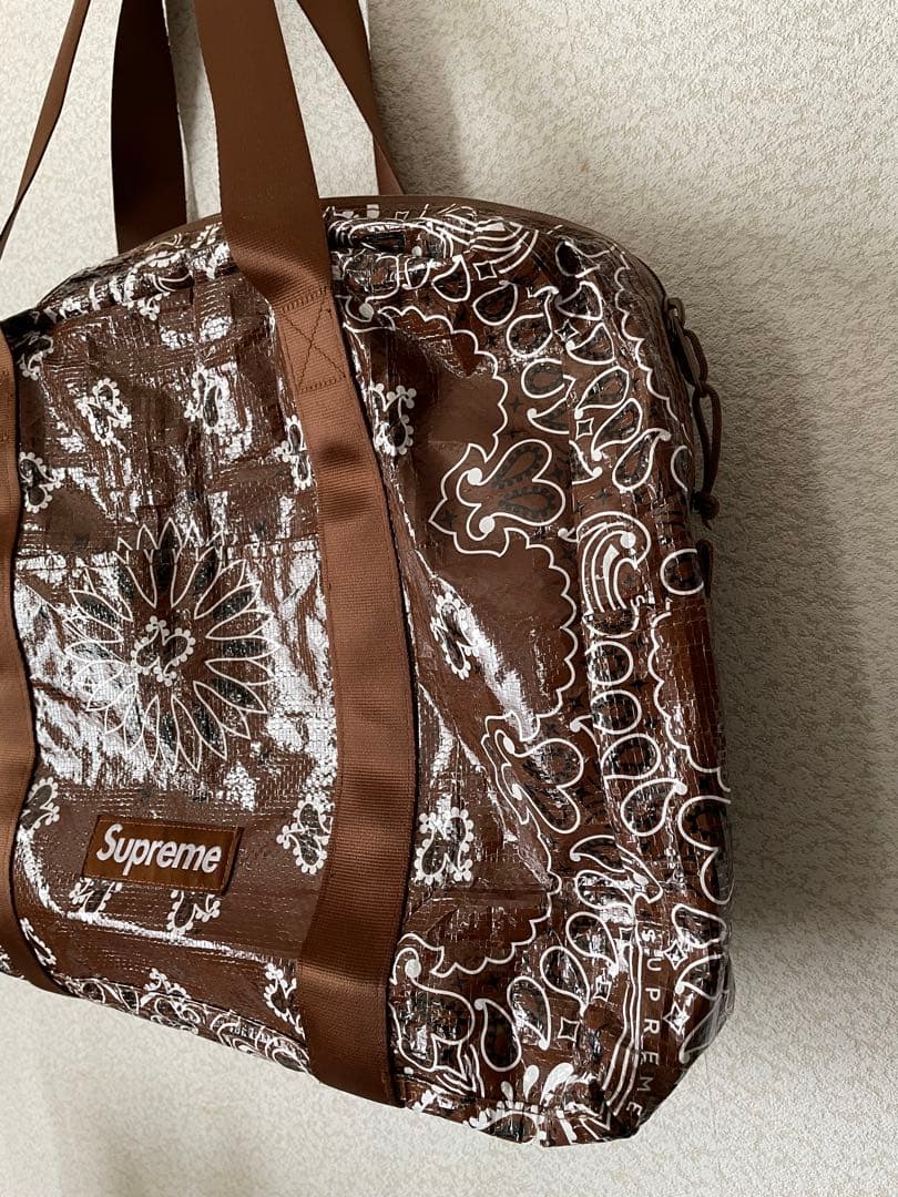 【わをん】Supreme バンダナ柄 ボストンバッグ