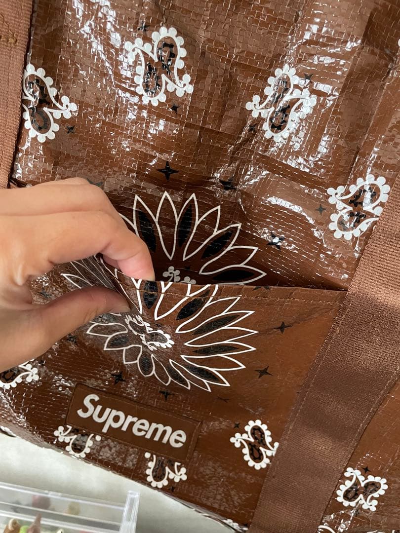 【わをん】Supreme バンダナ柄 ボストンバッグ