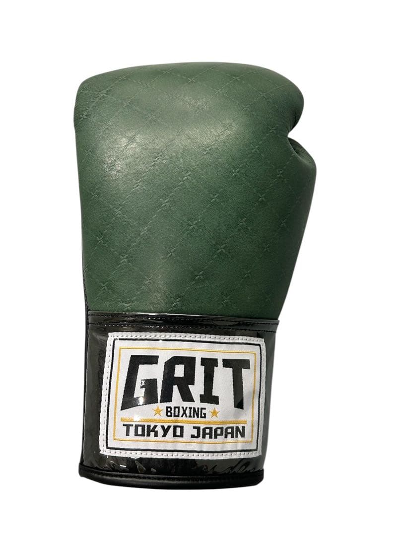 GRIT LACE UP GLOVE DARK GREEN JAPAN 本革製