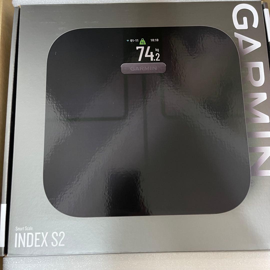 GARMIN smart scale INDEX S2 ブラック 体重計 黒