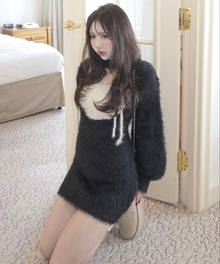 amerge onepiece × ribbon cami set