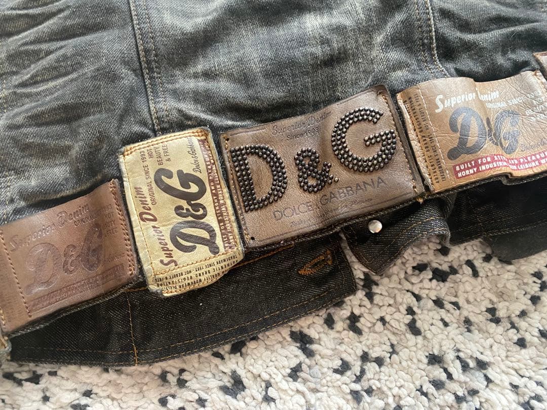 D&G ダークグレー ショートデニムジャケット