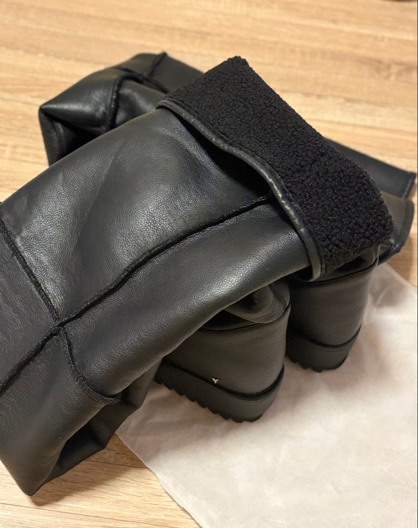 YELLO JACOB LOOSE FIT LONG BOOTS ブラック L