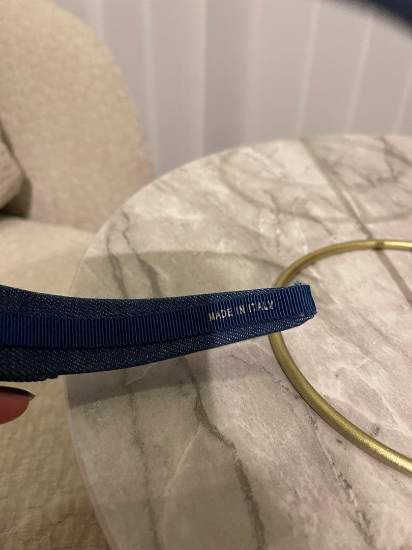 Ferragamo フェラガモ カチューシャ ヴァラリボン デニム