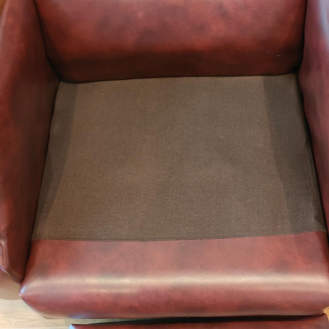 ヴィンテージソファ　1人掛け　ひじ掛け　レザー②