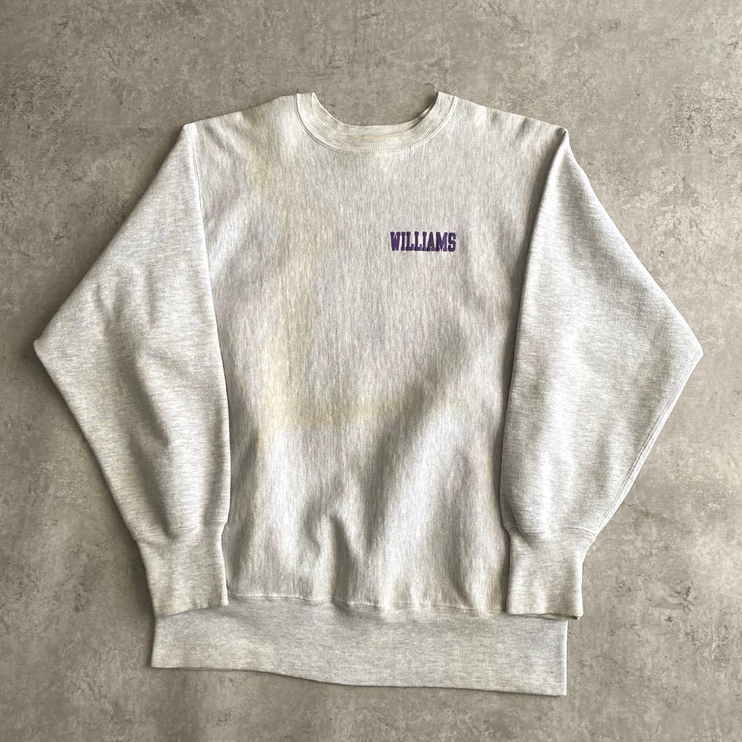 90sチャンピオンUSA製ウィリアムズ両面プリント後ろデカWリバースウィーブXL