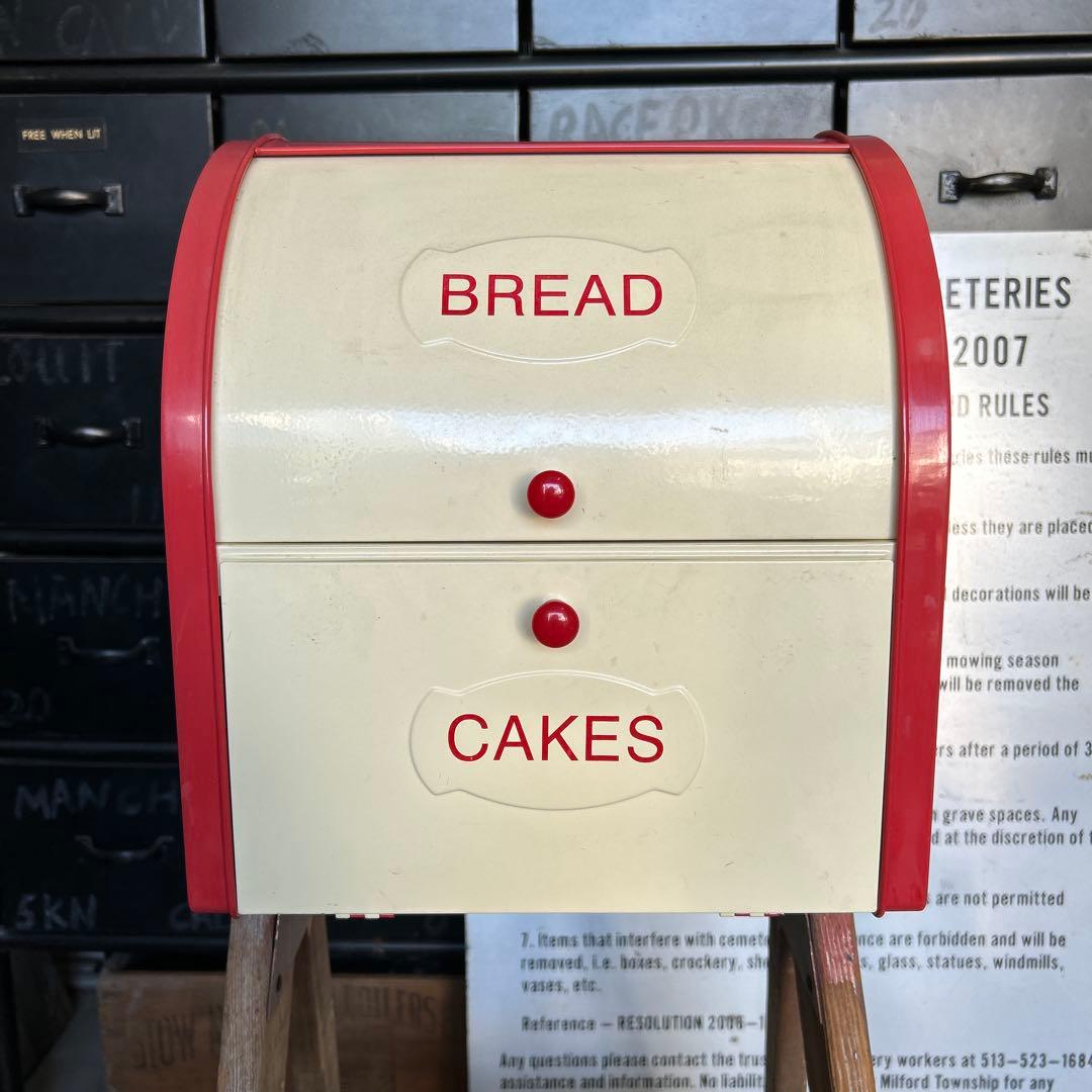 ヴィンテージ ロールアップ ブレッドケース 保存容器 BREAD BOX