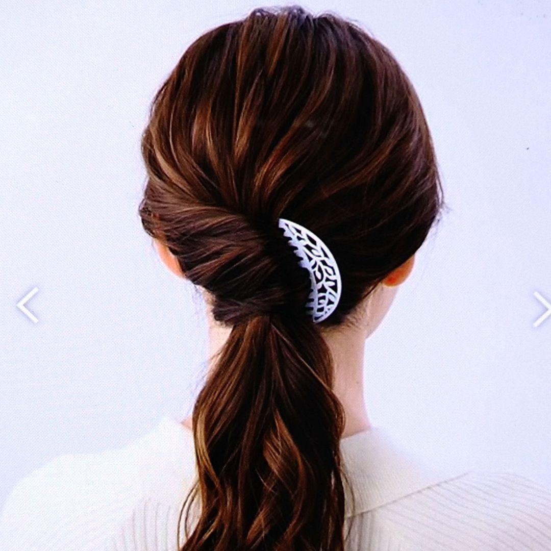 【新品】コンプレックスビズ　ボタニカル ステンレスヘアコーム　巾着袋付き