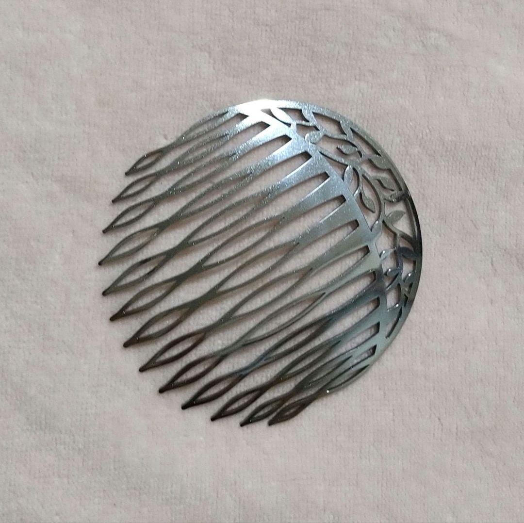 【新品】コンプレックスビズ　ボタニカル ステンレスヘアコーム　巾着袋付き