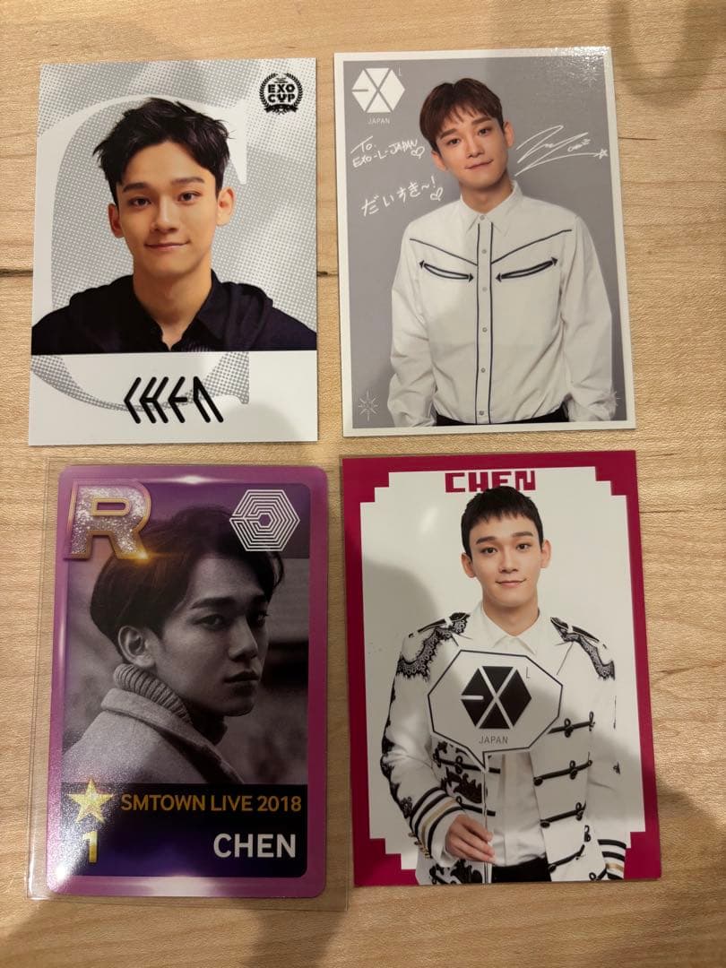 EXO チェン グッズ CD まとめ売り Chen ポスター　うちわ トレカ