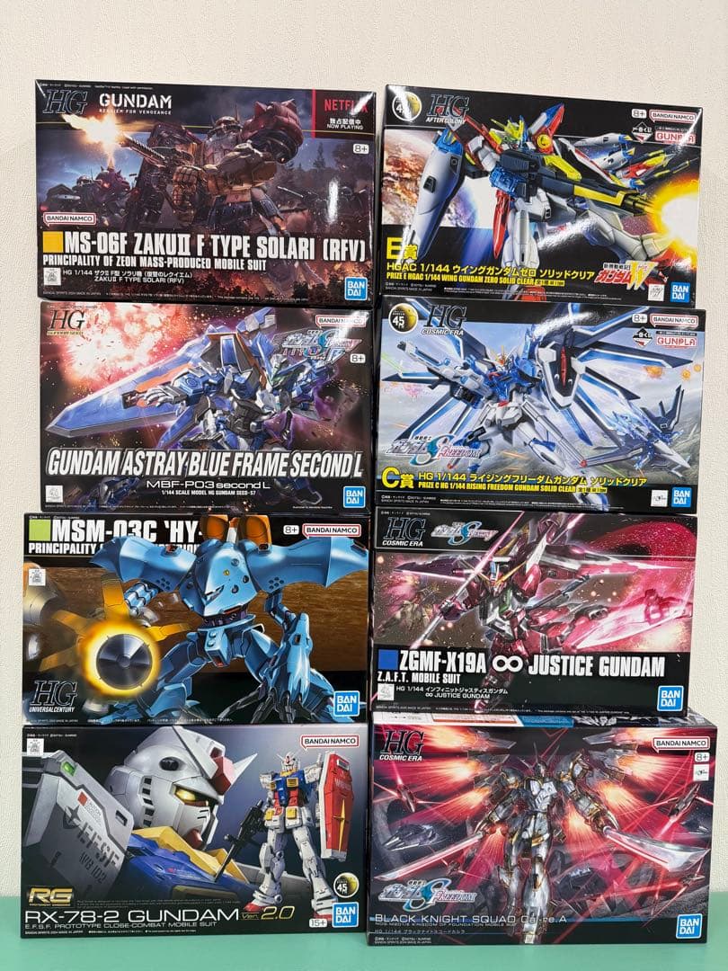 HG RG ガンプラ セット 8種