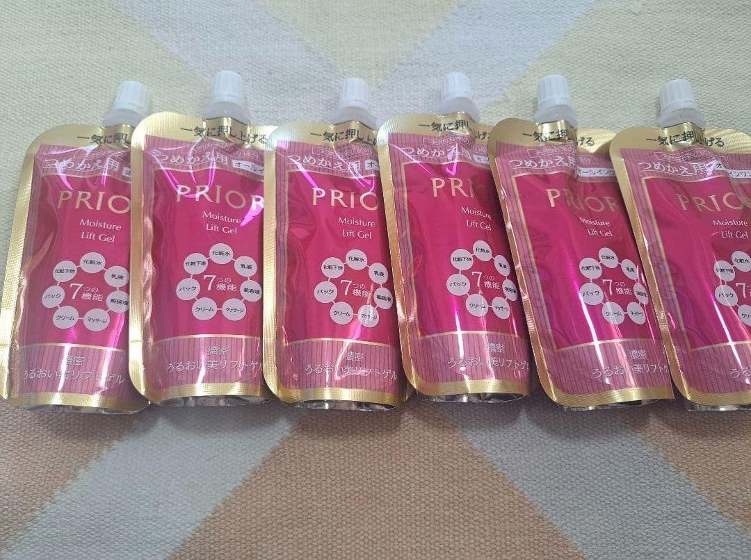PRIOR プリオール 濃密うるおい美リフトゲル 詰め替え用105ml✕６個