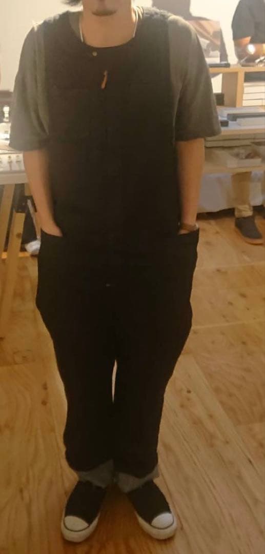 TSUNAGUI -繋ぐ衣- ストレッチデニム　ノースリーブデニムツナギ