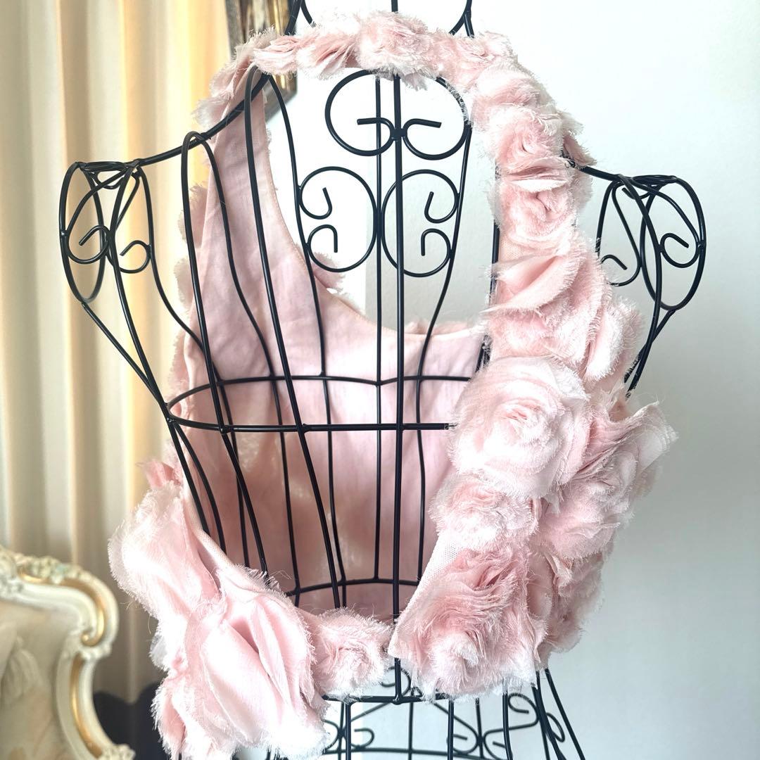 CHANEL フラワーモチーフキャミソール 38