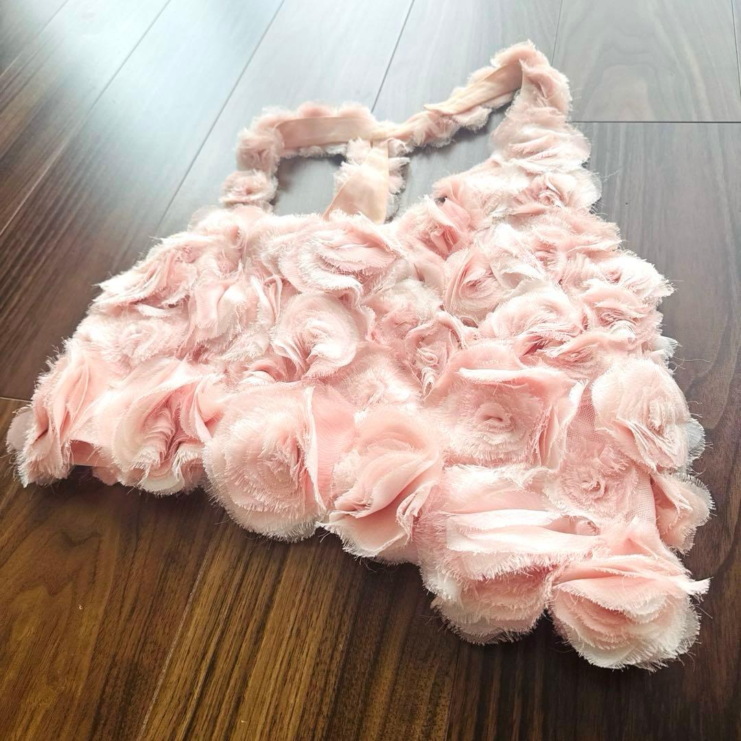 CHANEL フラワーモチーフキャミソール 38