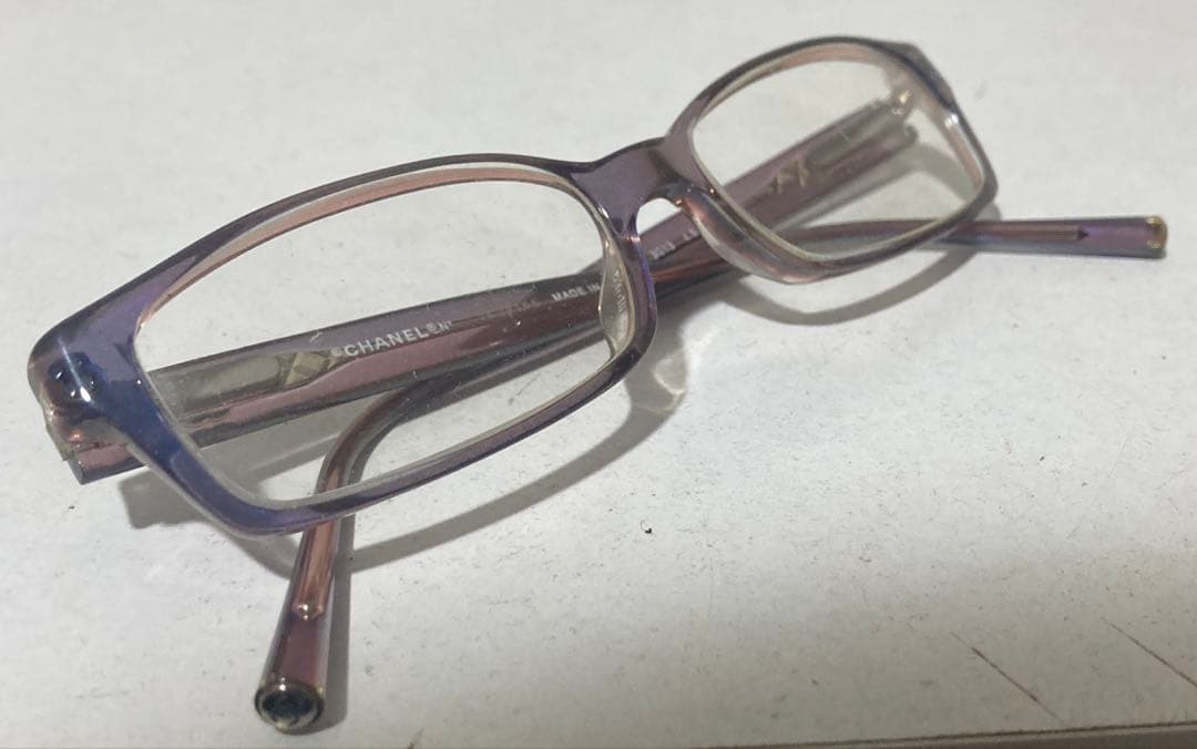 シャネル CHANEL メガネフレーム ココマーク 紫系 3013 c510