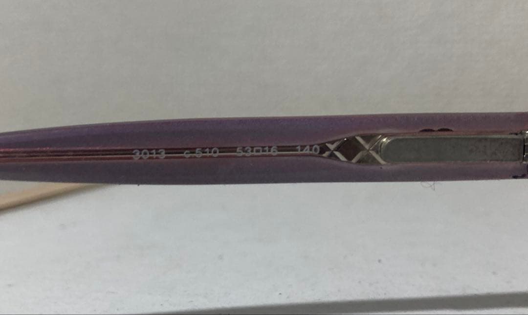 シャネル CHANEL メガネフレーム ココマーク 紫系 3013 c510