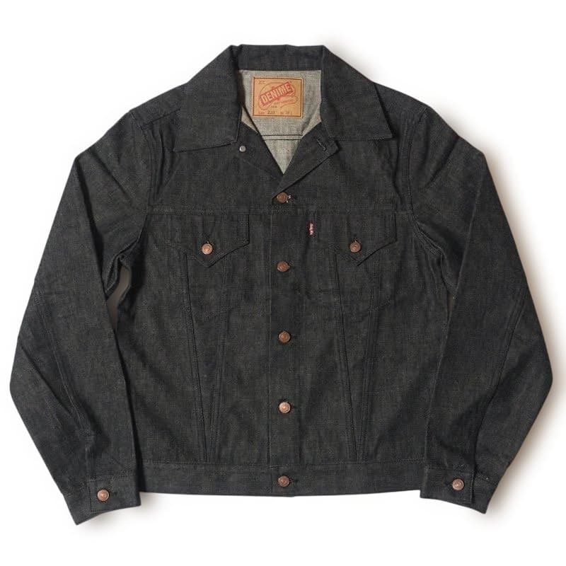 DENIMEドゥニームLot 233-66B 3RD TYPE黒デニムJKT42