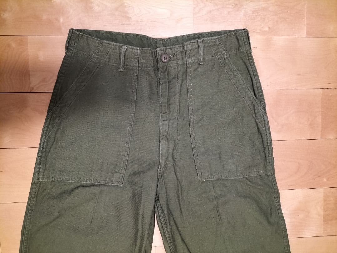 60s US ARMY（米軍）OG107ベイカーパンツ TALONジップ